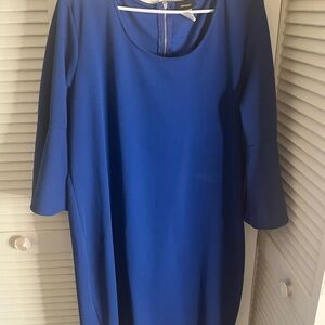 Espresso Royal Blue Long Sleeve Dress